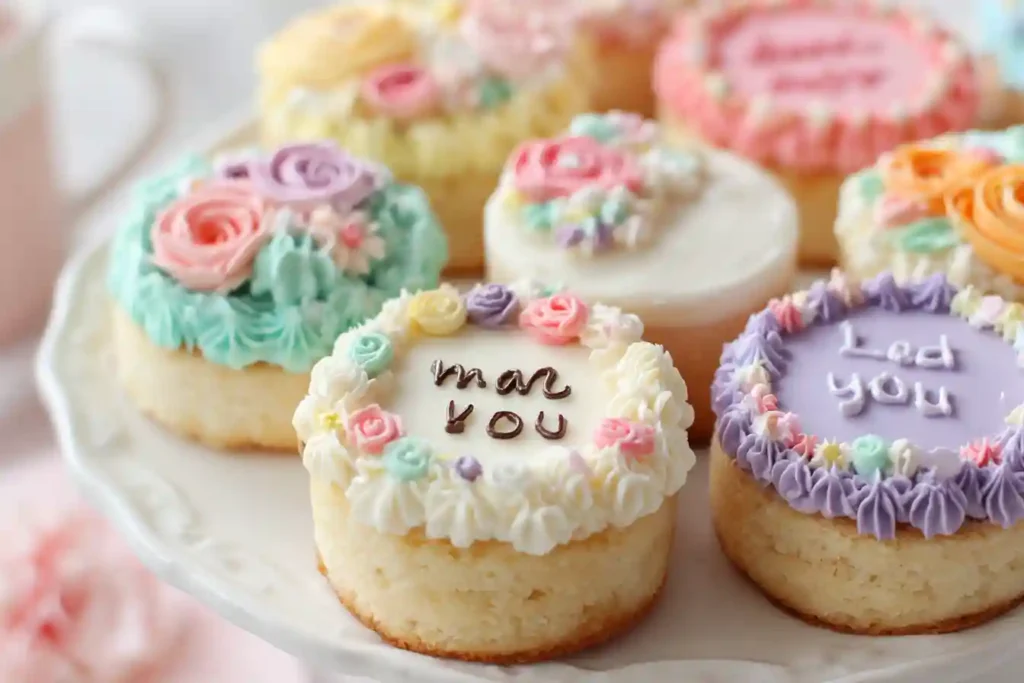 Décoration pastel du Bento Cake