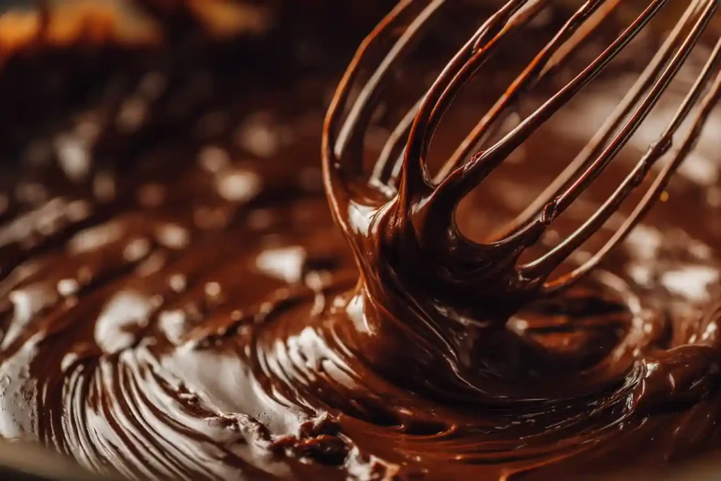 Ganache au chocolat fouettée brillante