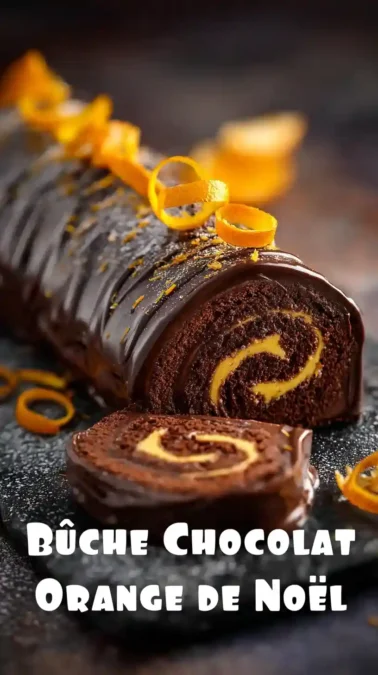 Büche chocolat orange