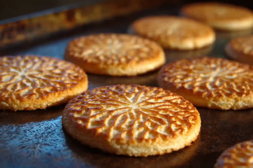 Biscuits Florentins dentelle dorés