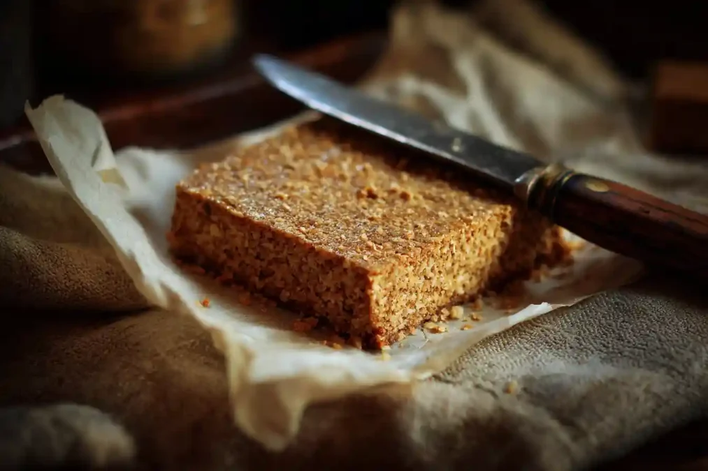 Pâte de Calisson étalée sur hostie
