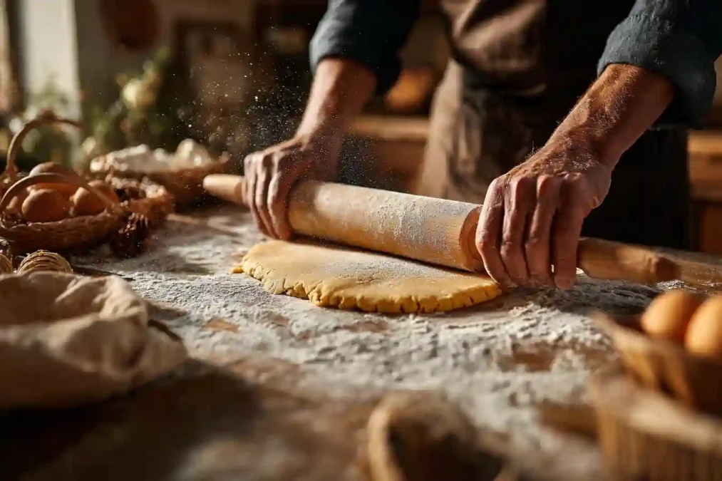 Préparation de la pâte à biscuits de Noël au pain d’épices