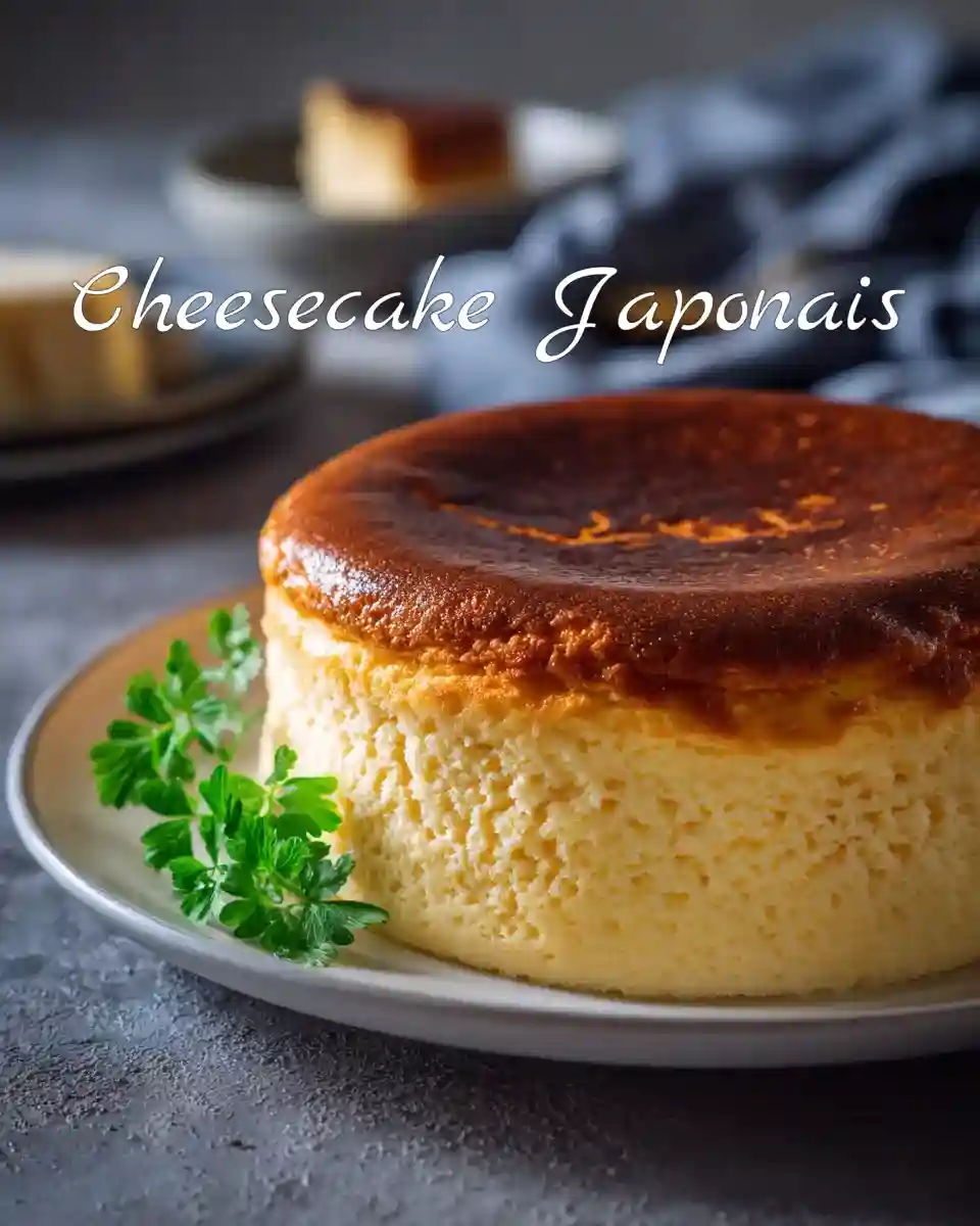 Cheesecake japonais léger et aérien