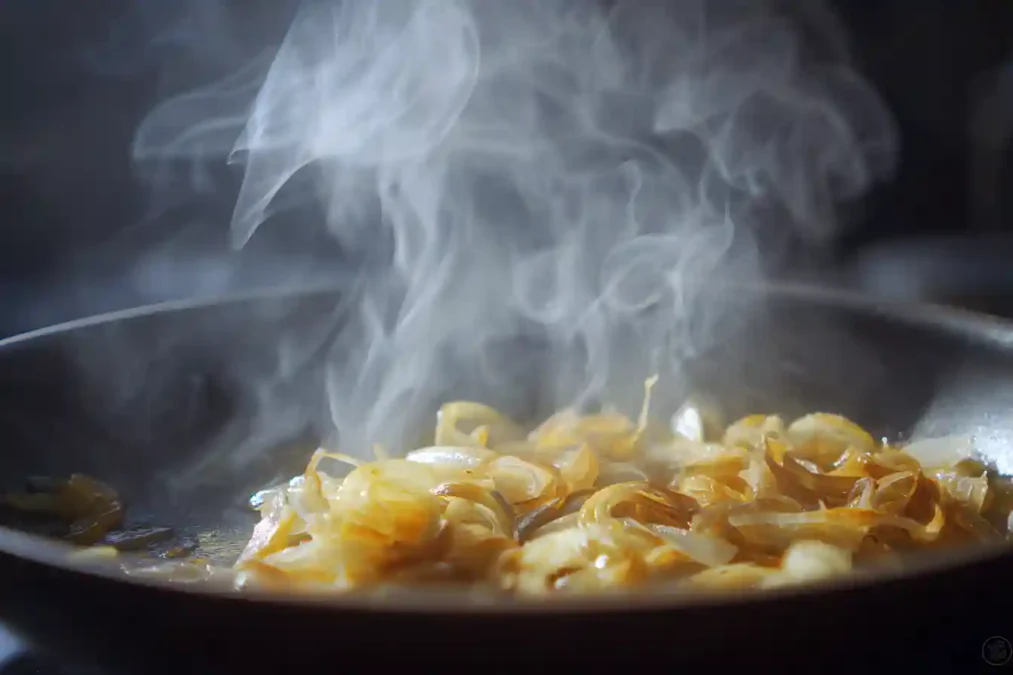 Poireaux fondants cuits à la poêle pour tarte salée