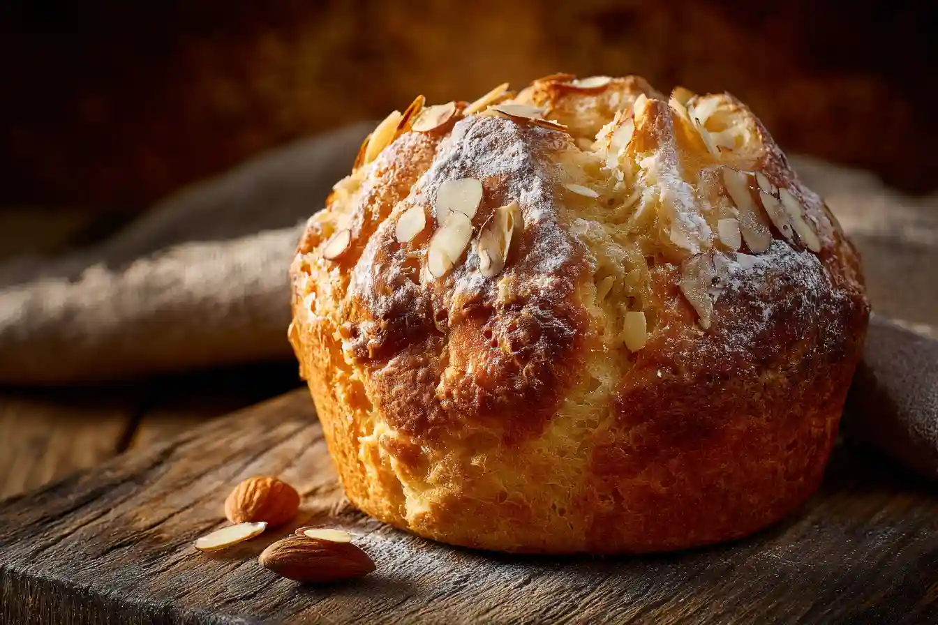 Kouglof alsacien traditionnel sur table rustique