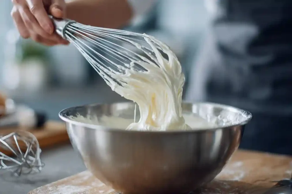 Préparation de la ganache montée chocolat blanc