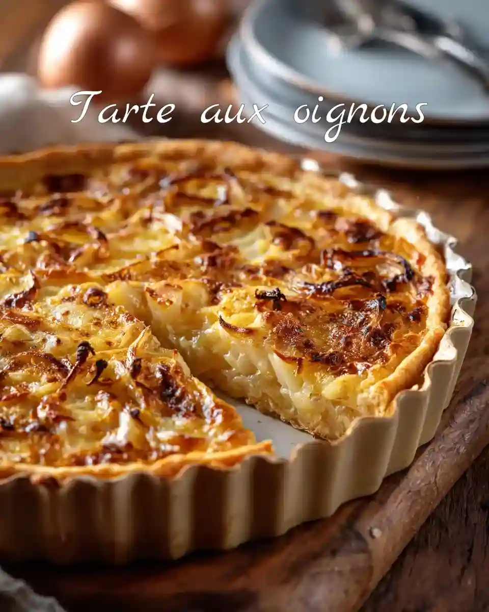 tarte aux oignons caramélisés maison croustillante