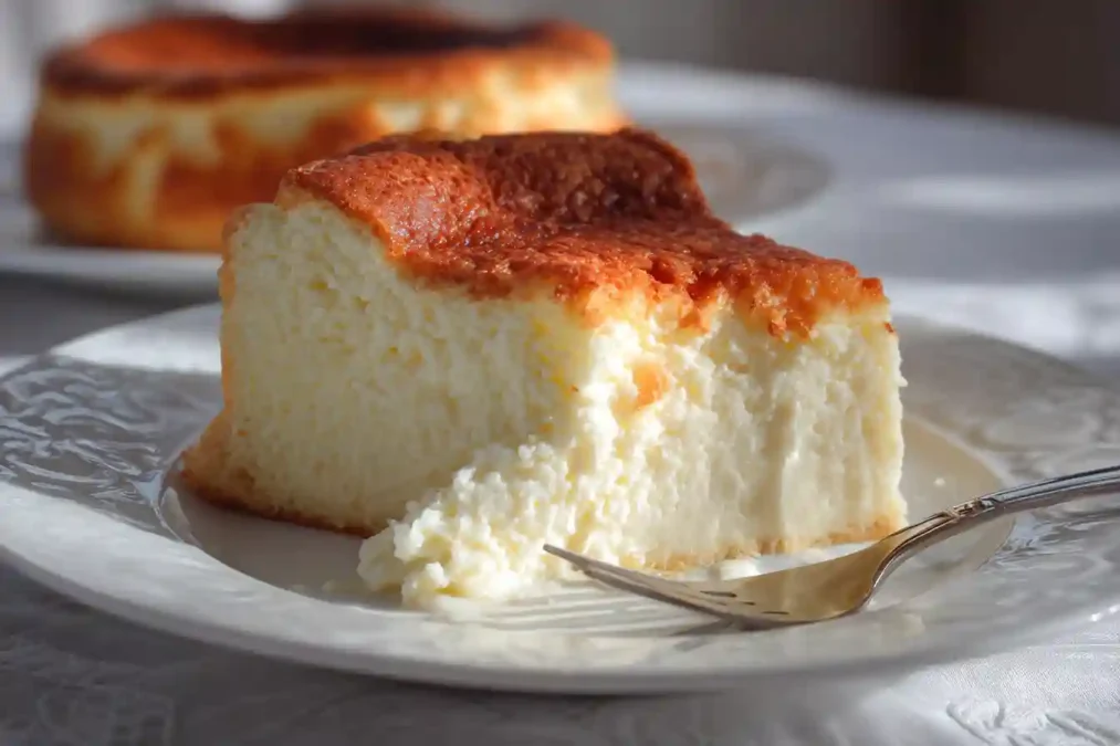 Texture cheesecake japonais