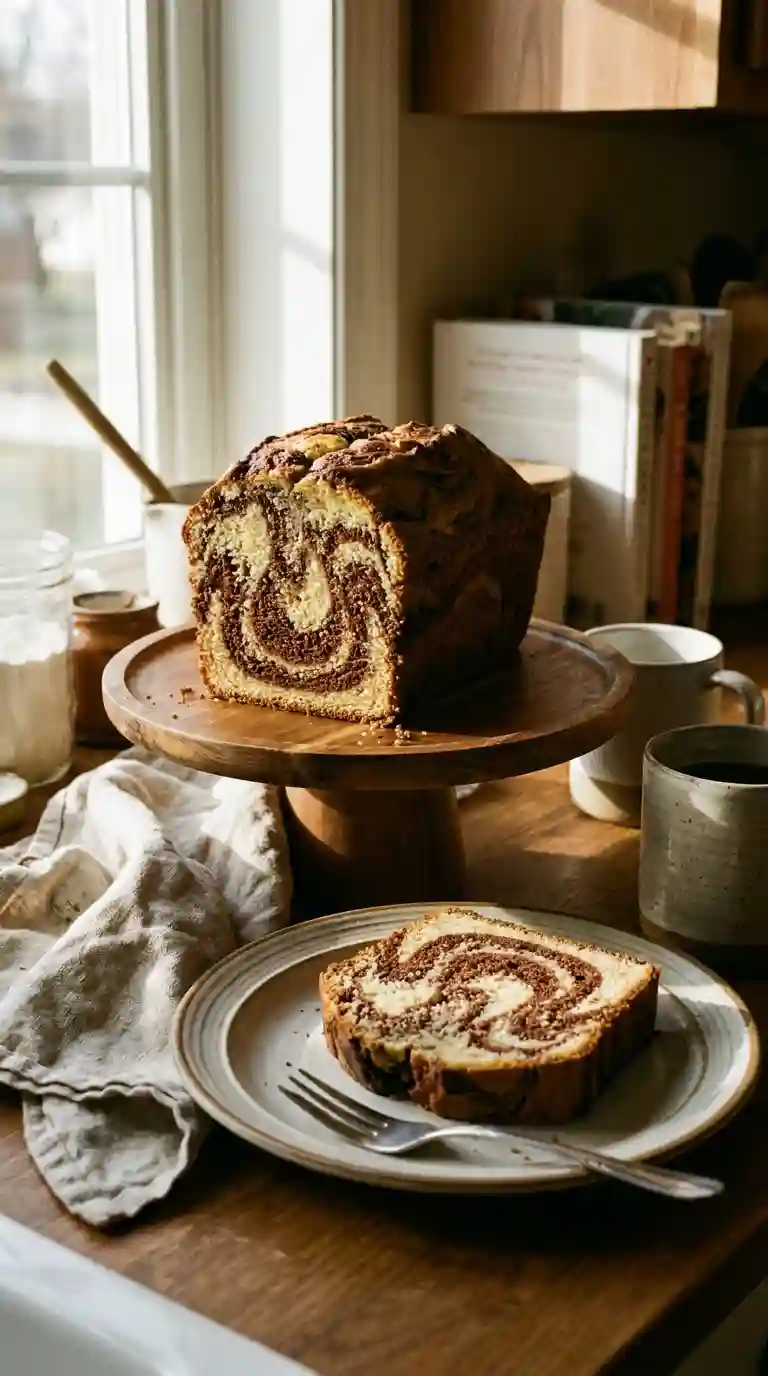 Recette facile gâteau marbré chocolat vanille