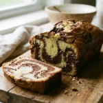 Gâteau marbré chocolat vanille moelleux maison
